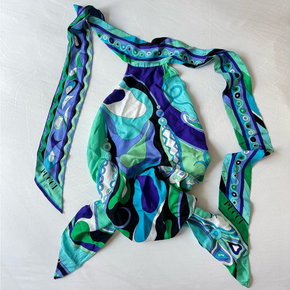 Pucci Orchid Print Silk Top
